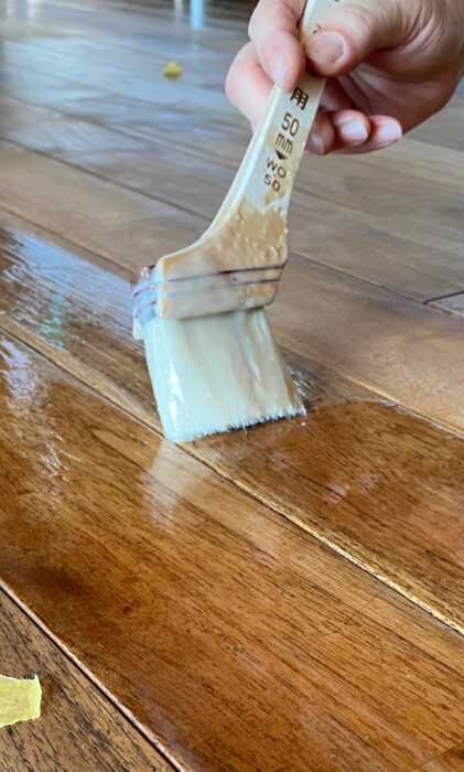 床の再塗装