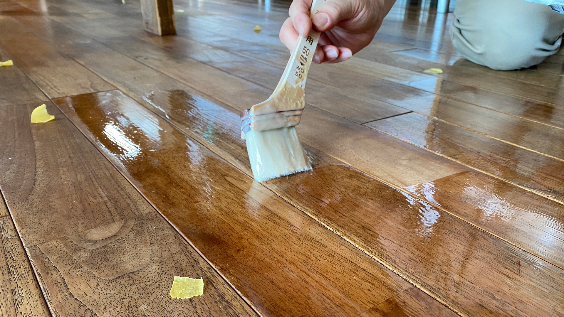 床の再塗装